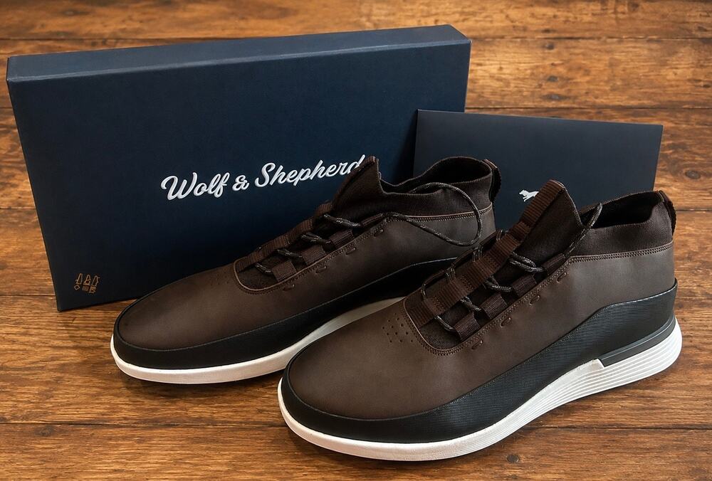 Wolf & Shepherd Crossover Mid WTZ Brown White Men’s 11.5 Shoes NIB